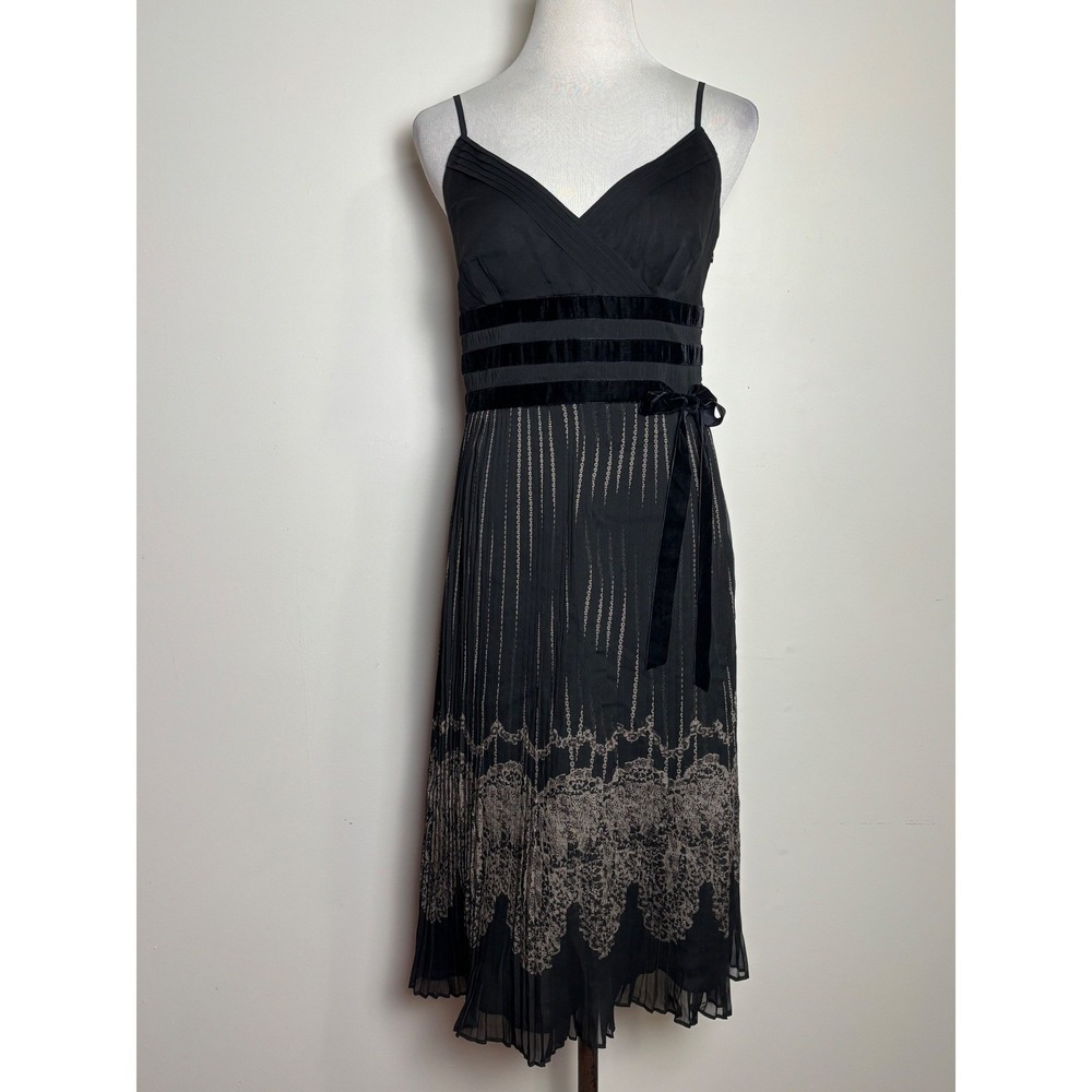 Ann Taylor LOFT‎ Fairy Goth Dress 4 Petite Babydoll Dark Romantic Y2K Style